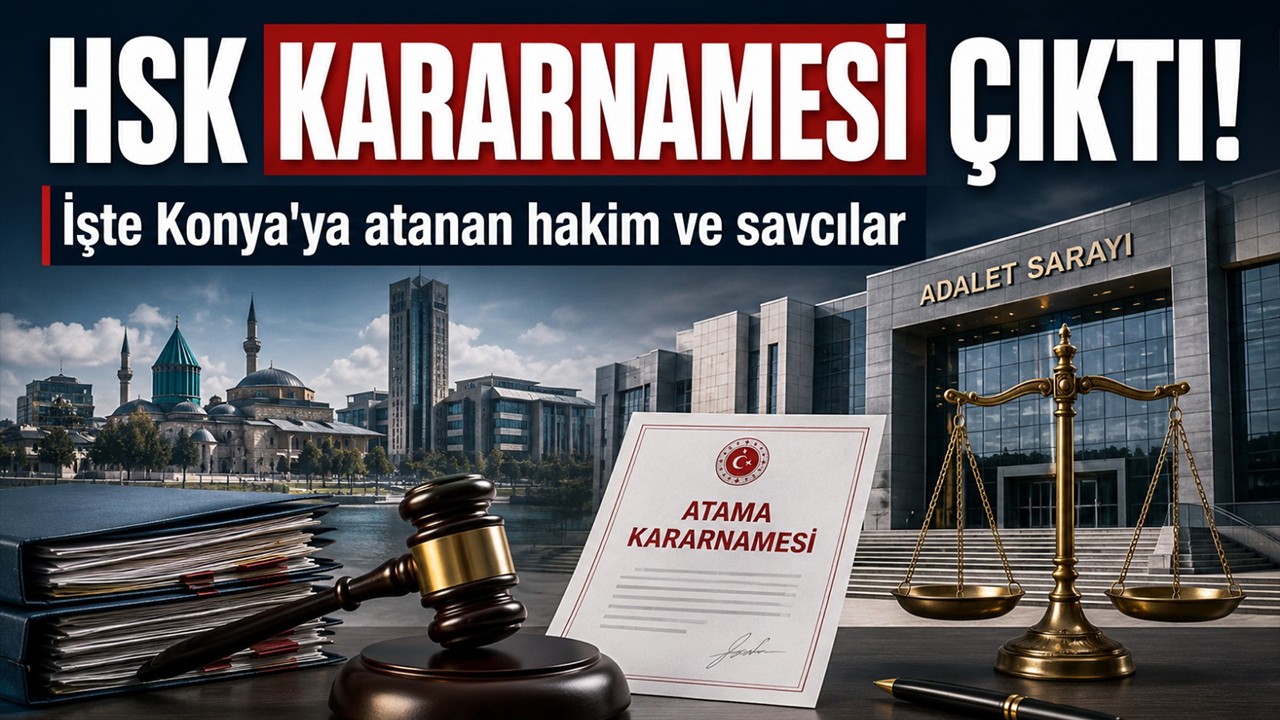 HSK kararnamesi çıktı! İşte Konya'ya atanan hakim ve savcılar listesi