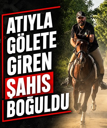 Atıyla gölete giren şahıs boğuldu
