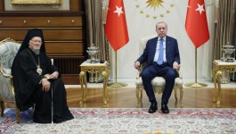 Cumhurbaşkanı Erdoğan, Fener Rum Patriği Bartholomeos'u kabul etti