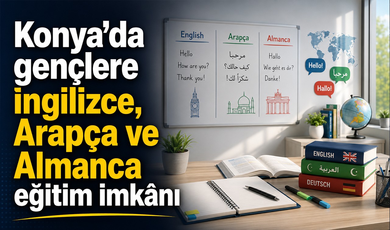 Konya’da gençlere İngilizce, Arapça ve Almanca eğitim imkânı