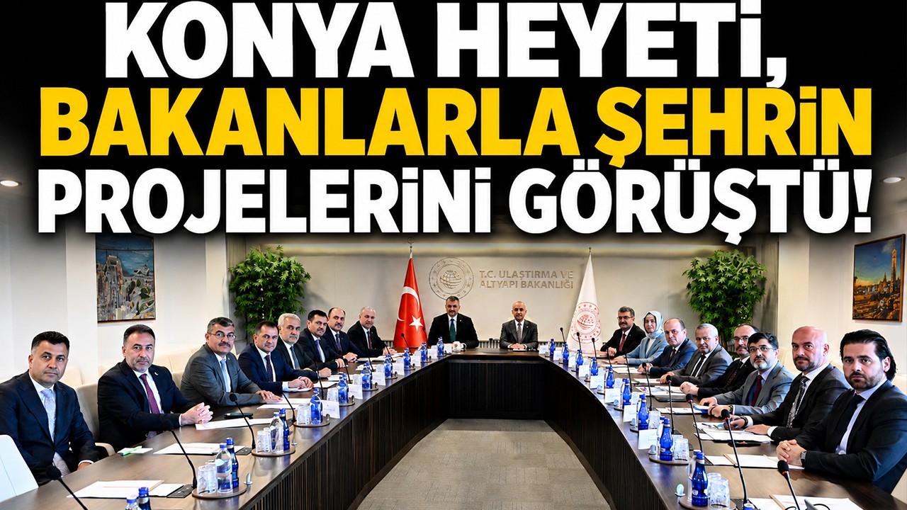 Konya Heyeti, bakanlarla şehrin projelerini görüştü!