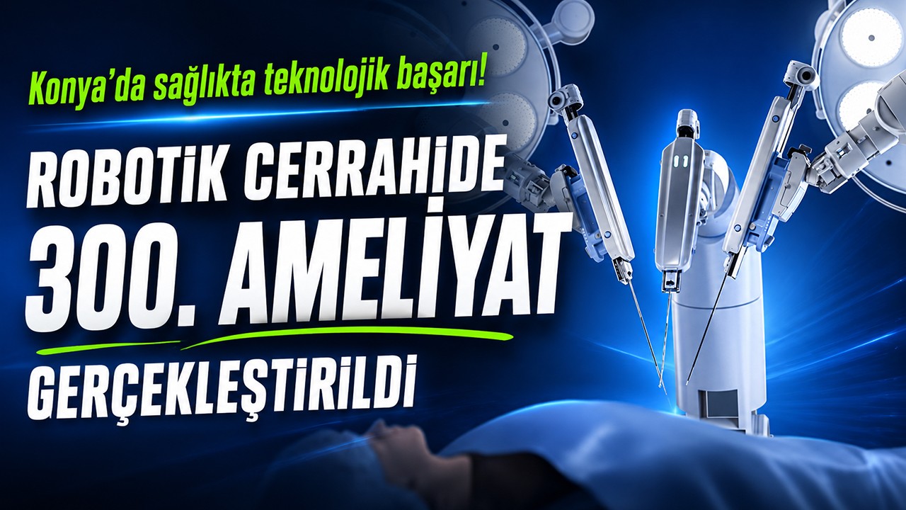 Konya’da sağlıkta teknolojik başarı! Robotik cerrahide 300. ameliyat gerçekleştirildi