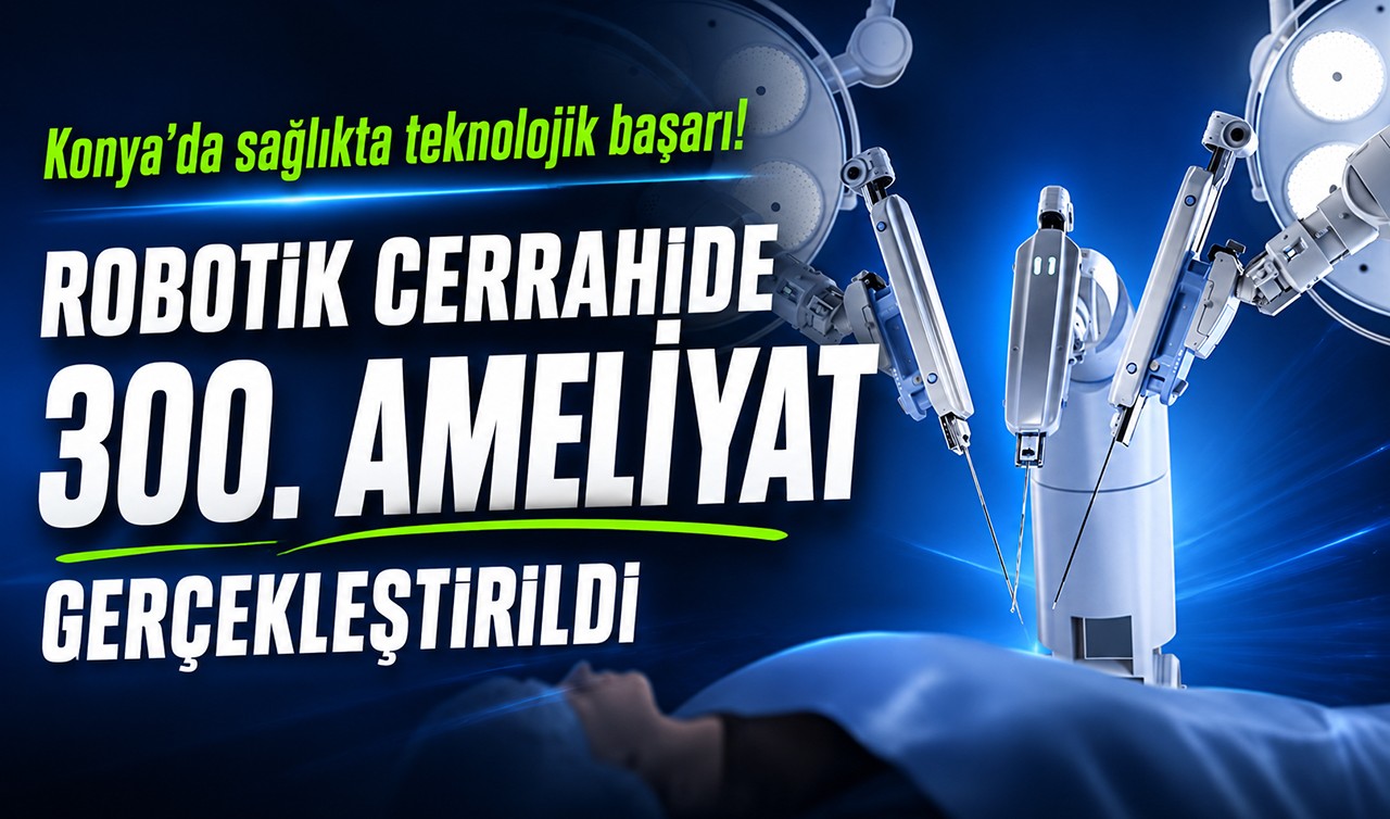 Konya’da sağlıkta teknolojik başarı! Robotik cerrahide 300. ameliyat gerçekleştirildi