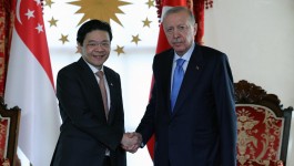 Cumhurbaşkanı Erdoğan, Singapur Başbakanı Wong'u resmi törenle karşıladı