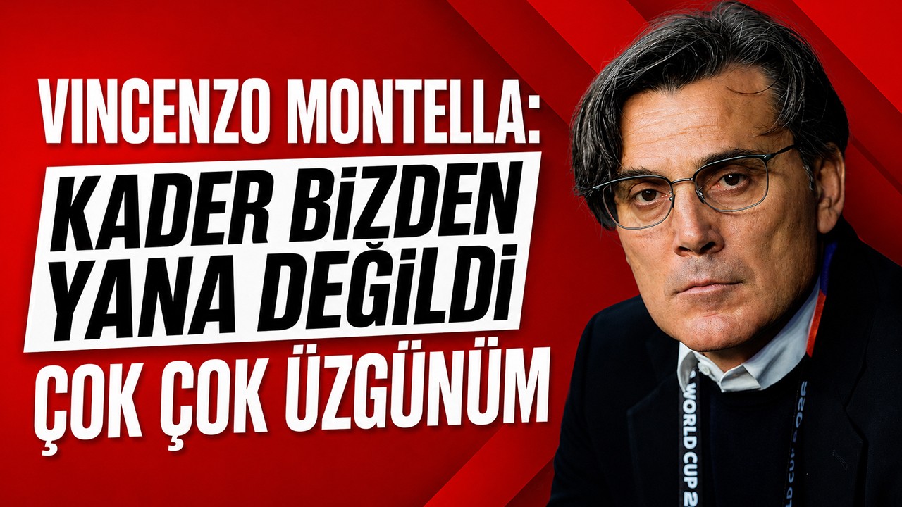 Vincenzo Montella: Kader bizden yana değildi, çok çok üzgünüm