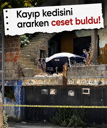 Kayıp kedisini ararken ceset buldu!