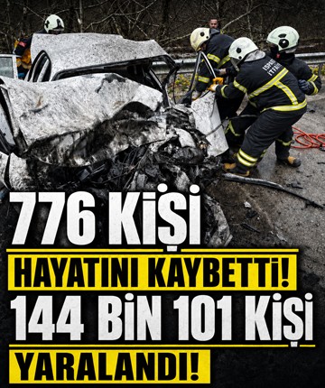 2026'nın 5 aylık kaza bilançosu: 266 bin trafik kazası meydana geldi, 776 kişi hayatını kaybetti