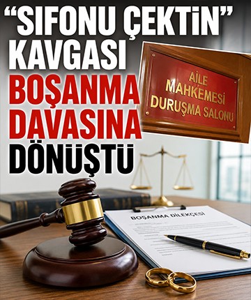 “Sifonu çektin” kavgası boşanma davasına dönüştü