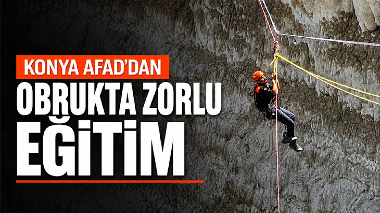 Konya AFAD’dan obrukta zorlu eğitim
