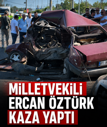 Milletvekili Ercan Öztürk kaza yaptı