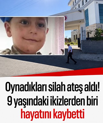 Oynadıkları silah ateş aldı! 9 yaşındaki ikizlerden biri hayatını kaybetti
