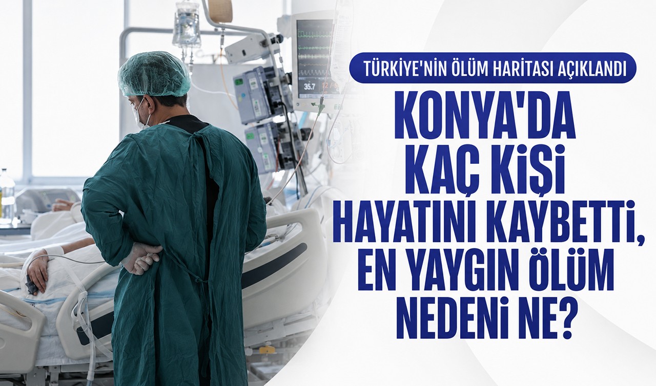 Türkiye’nin ölüm haritası açıklandı! Konya’da kaç kişi hayatını kaybetti, en yaygın ölüm nedeni ne?