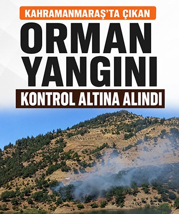 Kahramanmaraş'ta çıkan orman yangını kontrol altına alındı