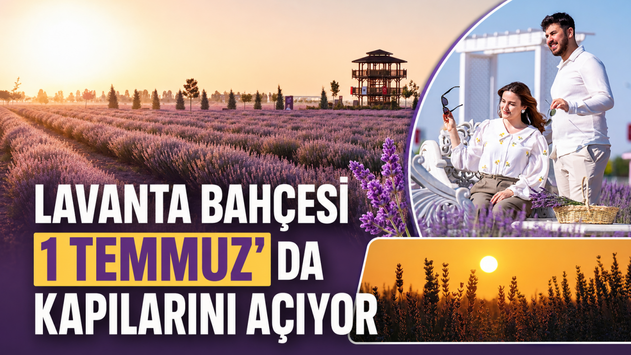 KARATAY LAVANTA BAHÇESİ 1 TEMMUZ’DA KAPILARINI AÇIYOR