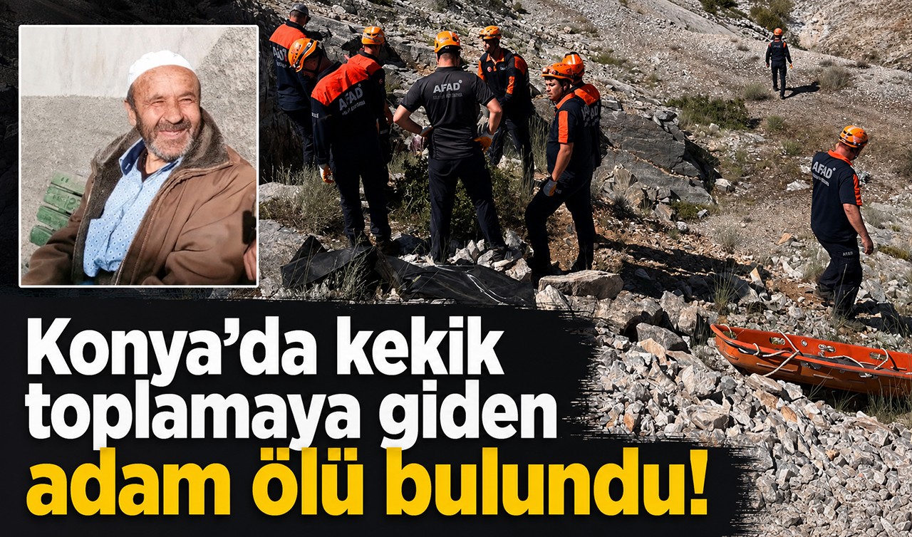 Konya’da kekik toplamaya giden adam ölü bulundu!