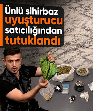 Ünlü sihirbaz uyuşturucu satıcılığından tutuklandı