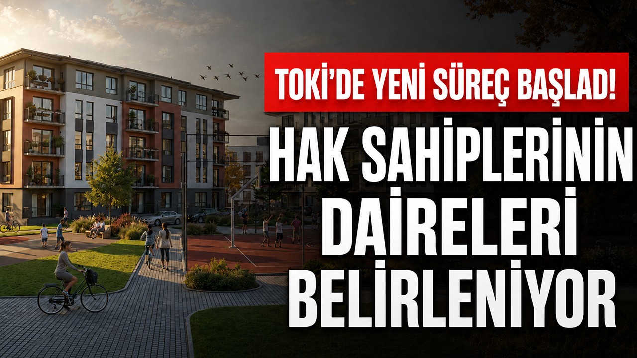 TOKİ'de yeni süreç başladı: Hak sahiplerinin daireleri belirleniyor