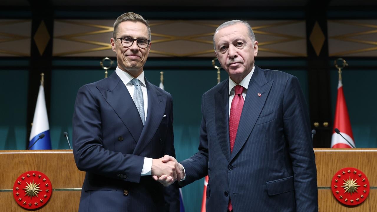 Cumhurbaşkanı Erdoğan, Finlandiya Cumhurbaşkanı Stubb ile bir araya geldi