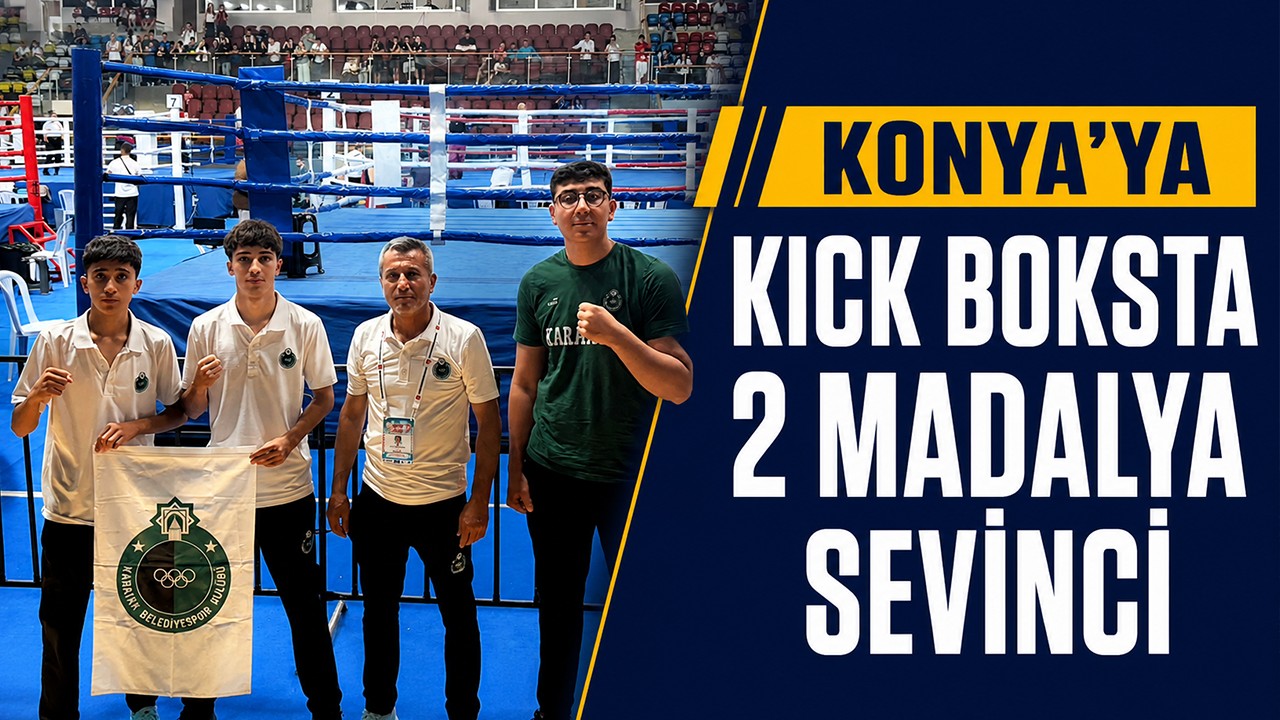 Konya’ya kick boksta 2 madalya sevinci