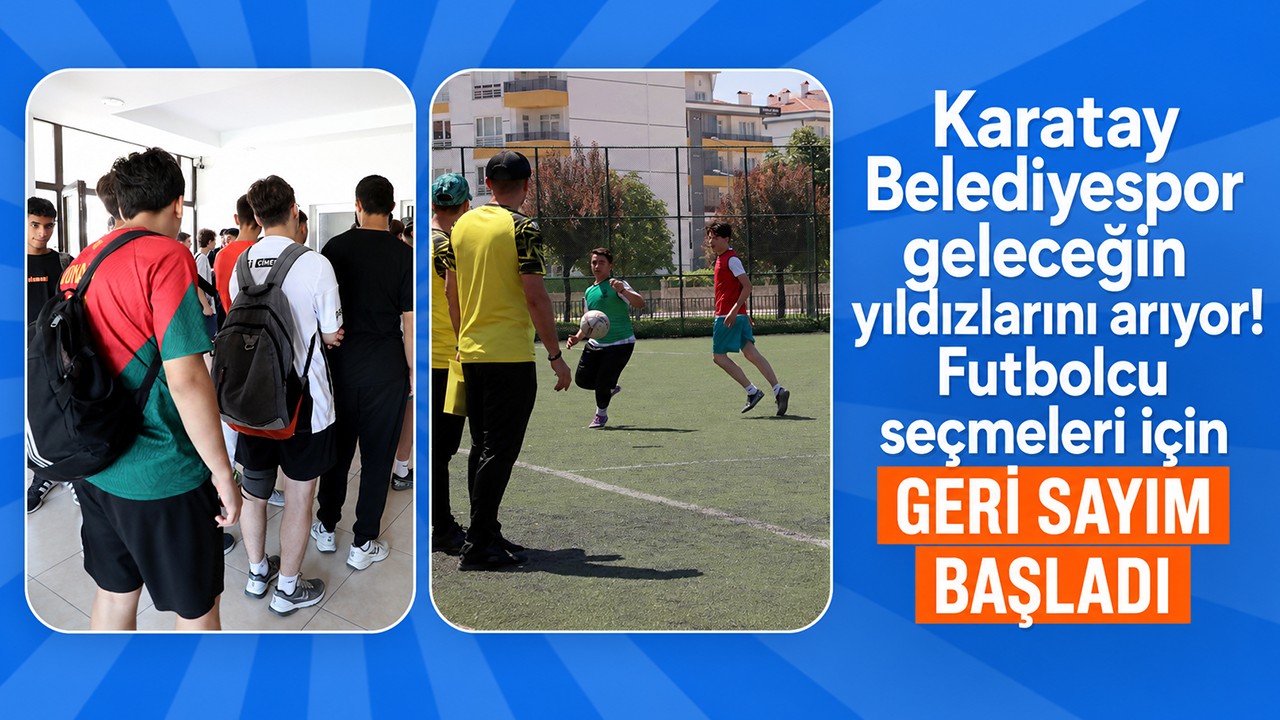 Karatay Belediyespor geleceğin yıldızlarını arıyor! Futbolcu seçmeleri için geri sayım başladı
