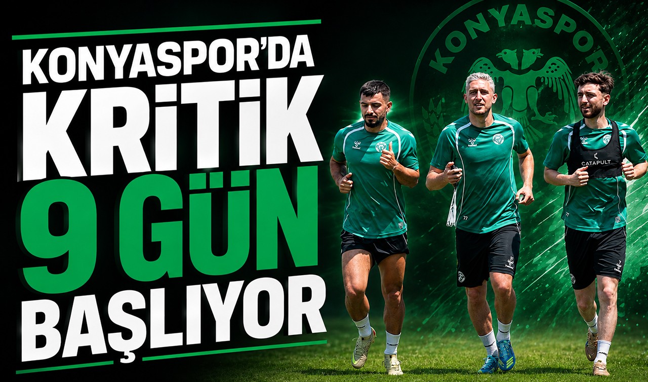 Konyaspor'da kritik 9 gün başlıyor