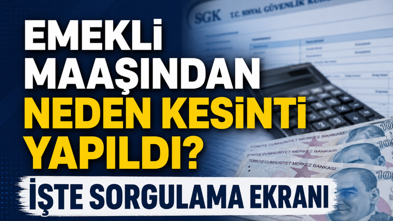 Emekli maaşından neden kesinti yapıldı? İşte sorgulama ekranı