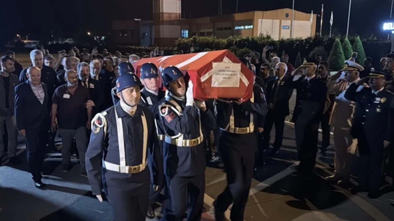 Şehit Uzman Çavuş Mehmet Demirbaş'ın naaşı memleketi Samsun'a ulaştı