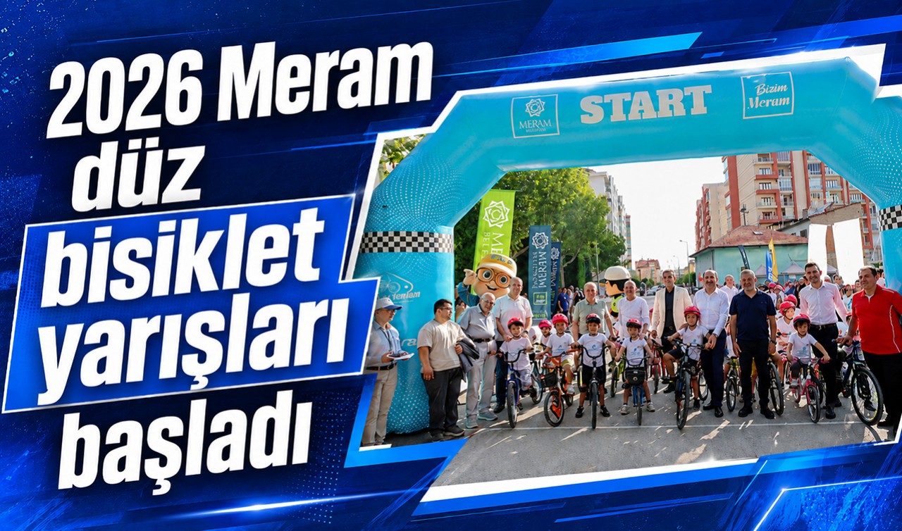 2026 Meram düz bisiklet yarışları başladı