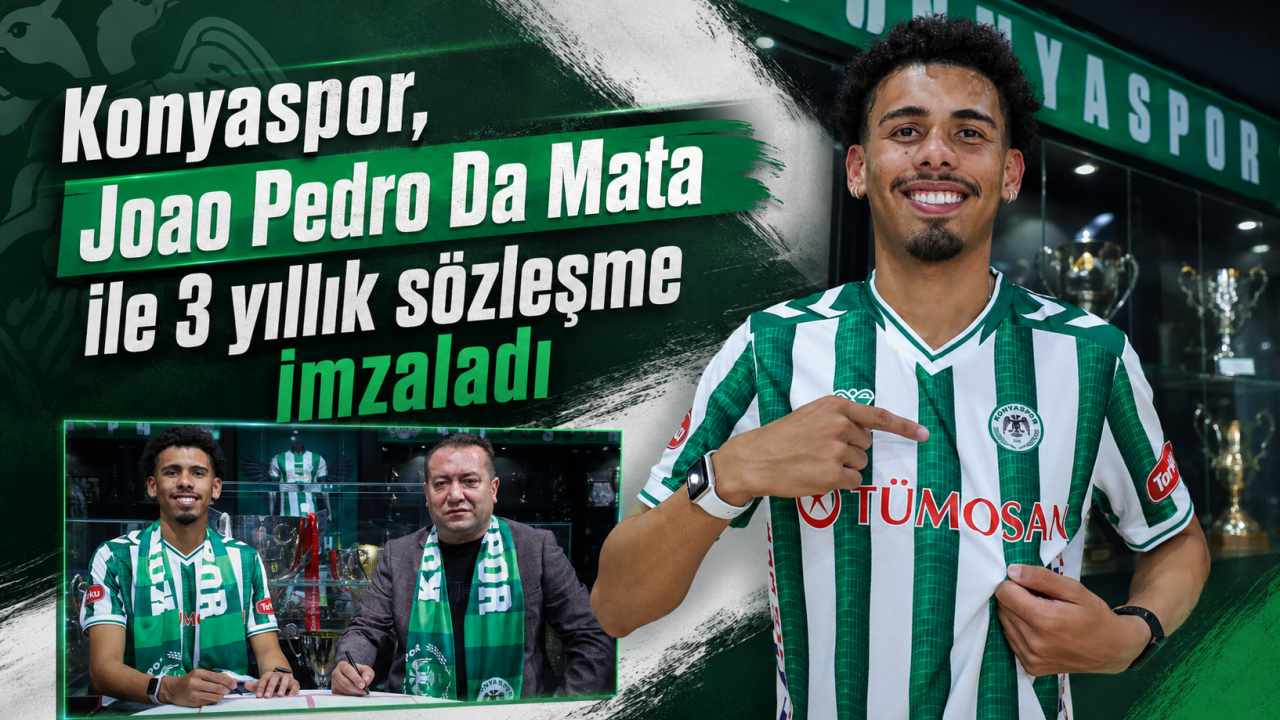 Konyaspor, Joao Pedro Da Mata ile 3 yıllık sözleşme imzaladı