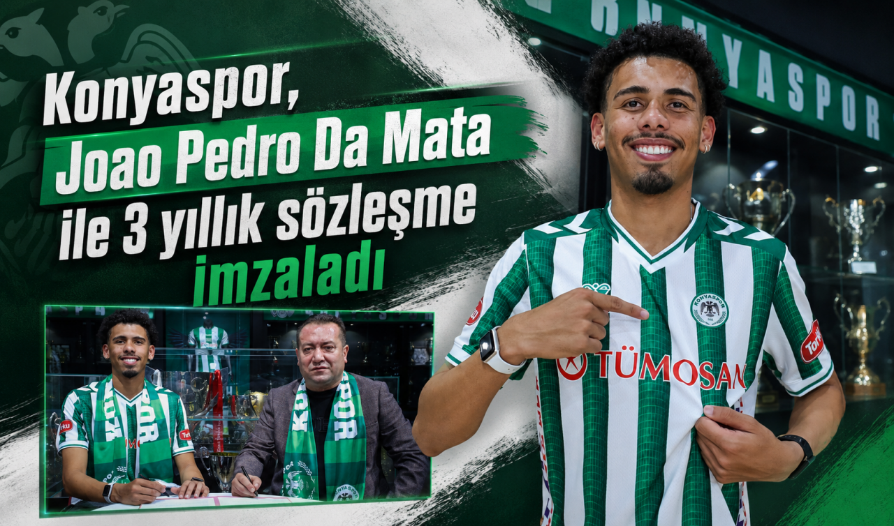 Konyaspor, Joao Pedro Da Mata ile 3 yıllık sözleşme imzaladı