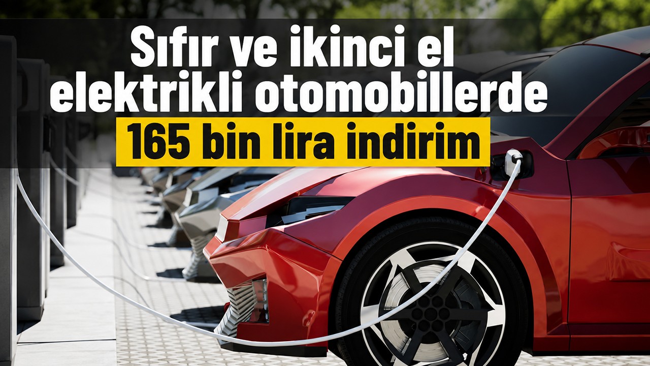 Sıfır ve ikinci el elektrikli otomobillerde 165 bin lira indirim