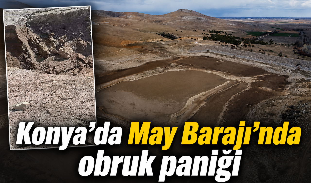 Konya’da May Barajı’nda obruk paniği