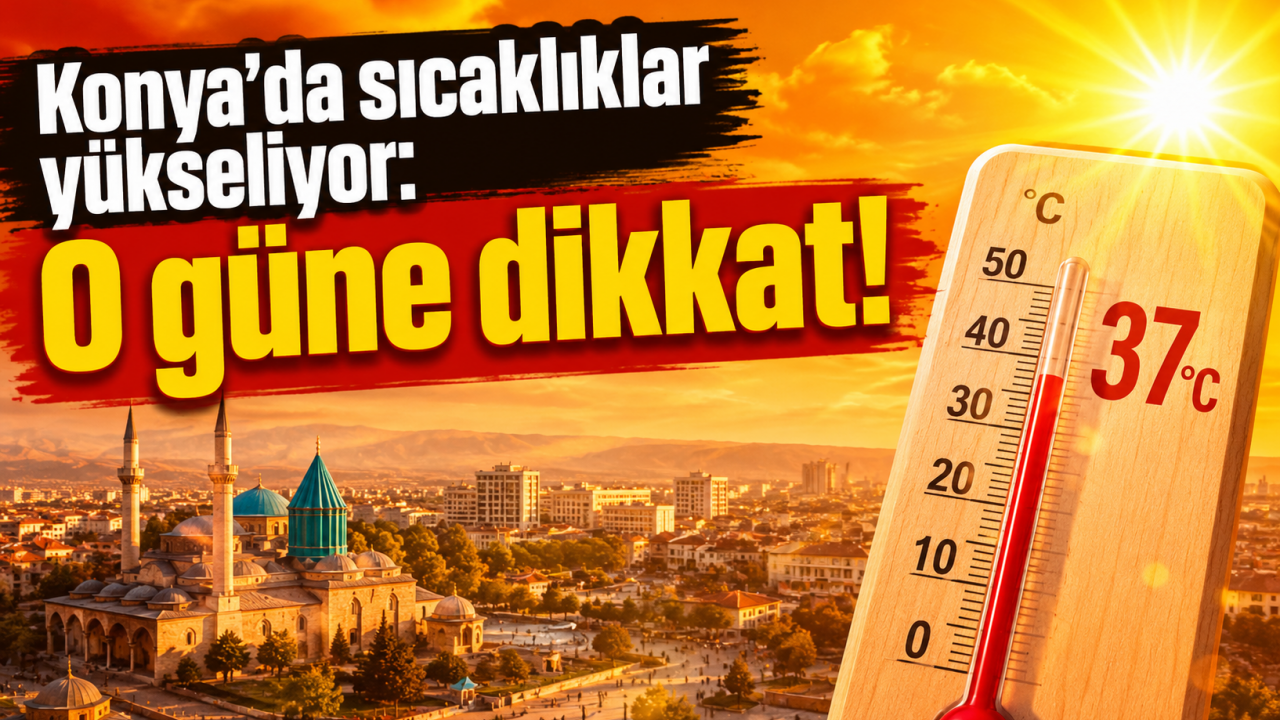 Konya’da sıcaklıklar yükseliyor: O güne dikkat!