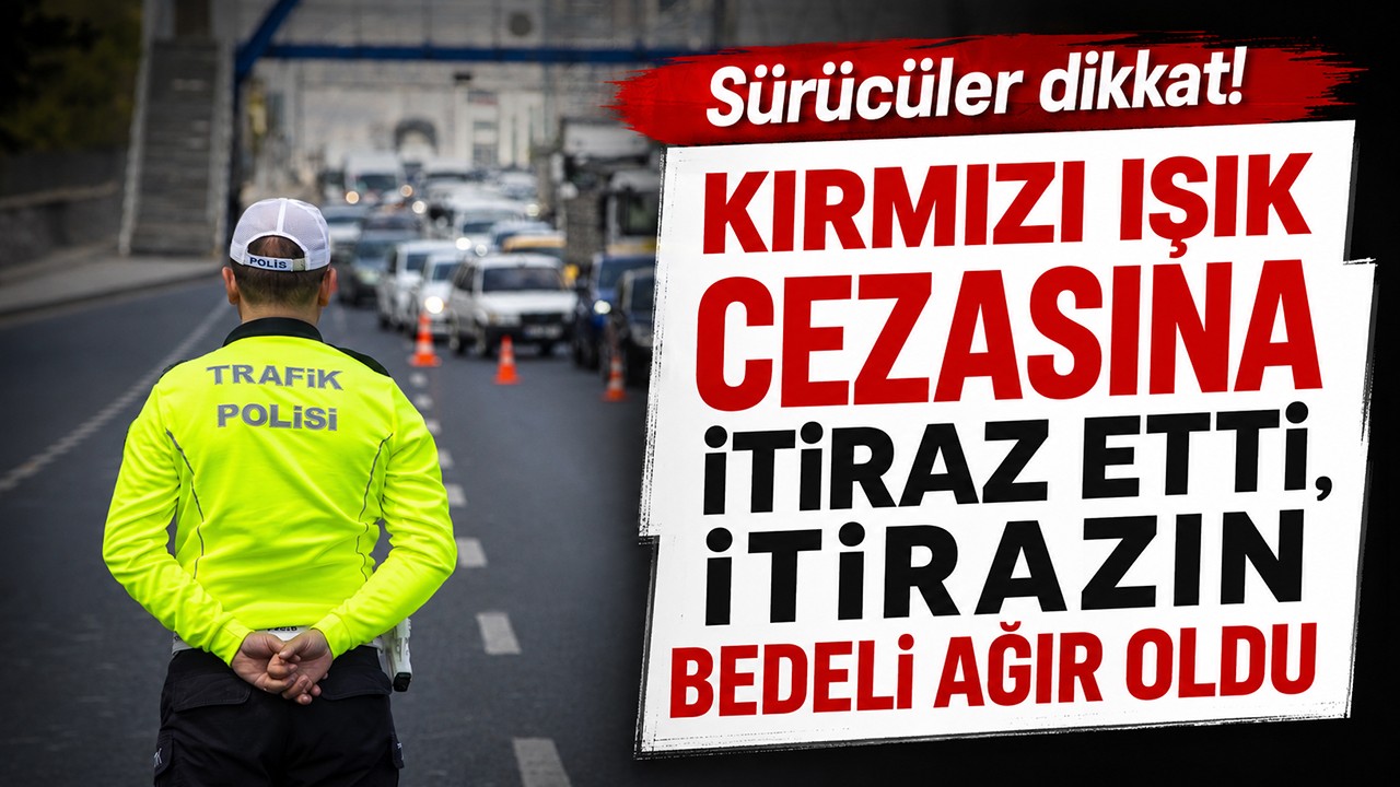 Sürücüler dikkat! Kırmızı ışık cezasına itiraz etti, itirazın bedeli ağır oldu