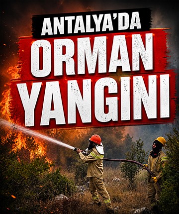 Antalya'da orman yangını