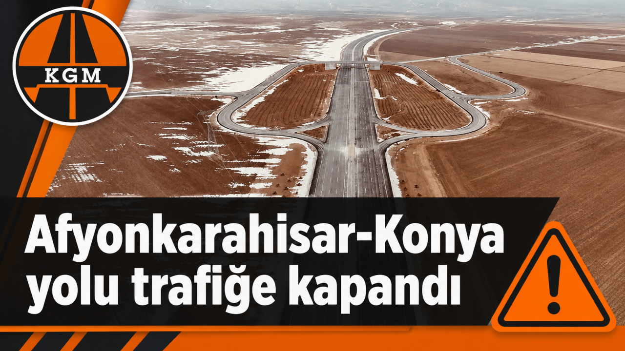 Afyonkarahisar-Konya yolu trafiğe kapandı