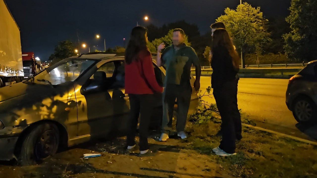 Kaza sonrası suç düellosu: "Ben sürüyordum he? Vay be"