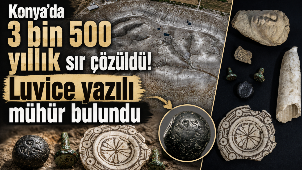Konya’da 3 bin 500 yıllık sır çözüldü! Luvice yazılı mühür bulundu