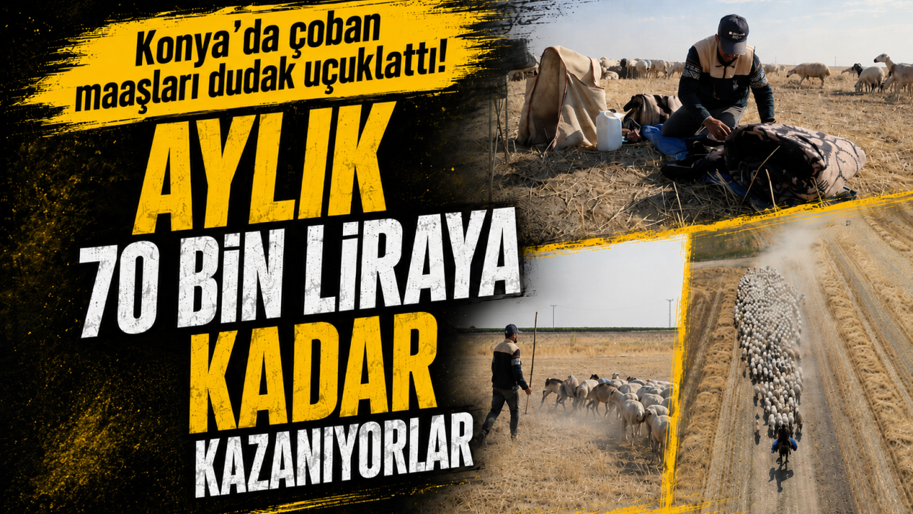 Konya’da çoban maaşları dudak uçuklattı! Aylık 70 bin liraya kadar kazanıyorlar