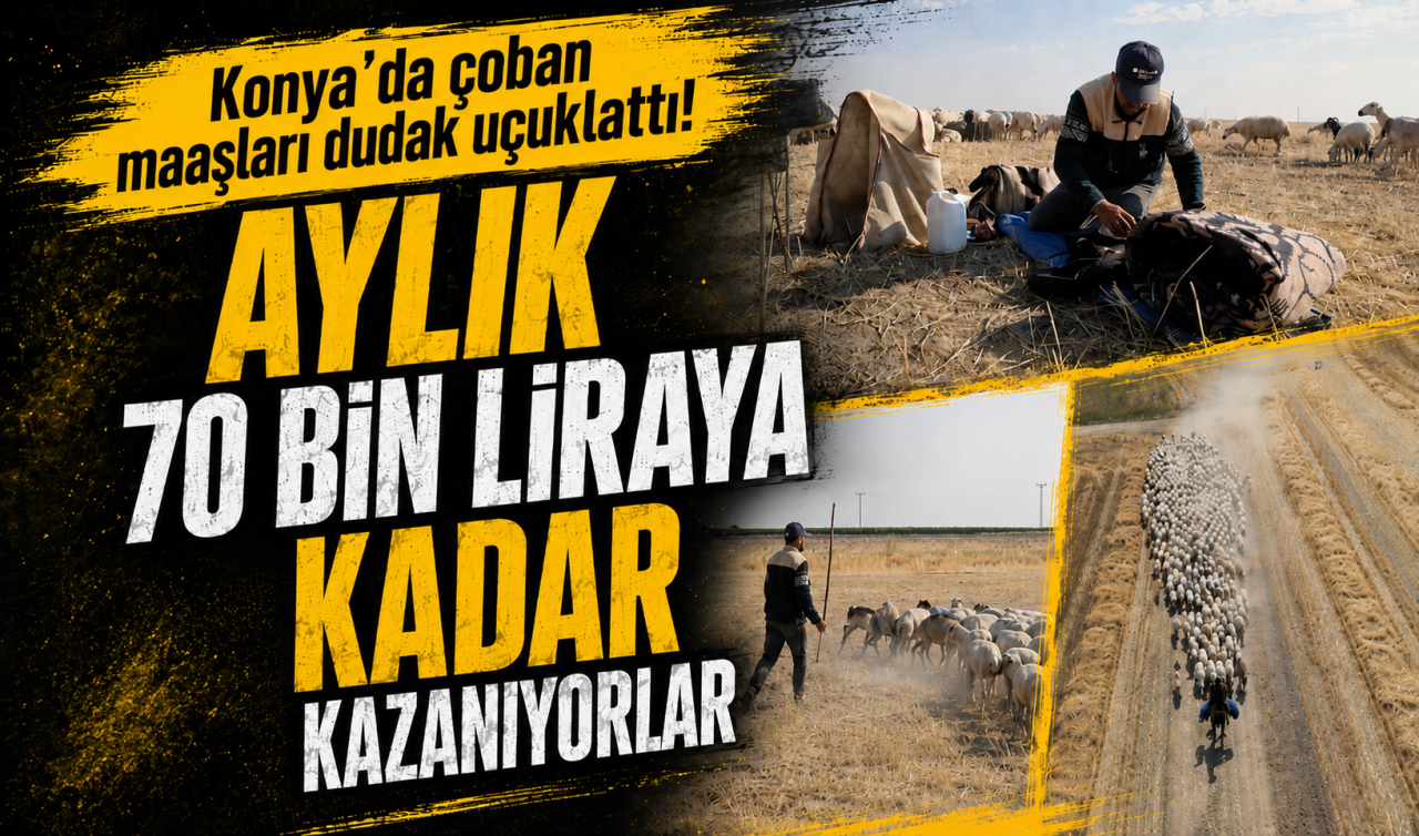 Konya’da çoban maaşları dudak uçuklattı! Aylık 70 bin liraya kadar kazanıyorlar