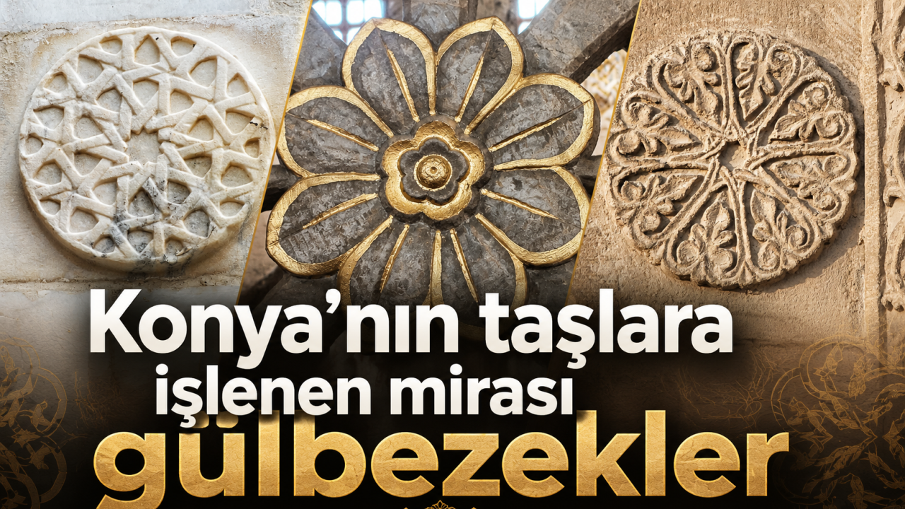 Konya'nın taşlara işlenen mirası gülbezekler