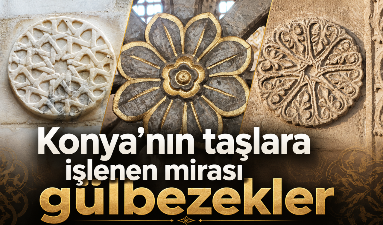 Konya'nın taşlara işlenen mirası gülbezekler