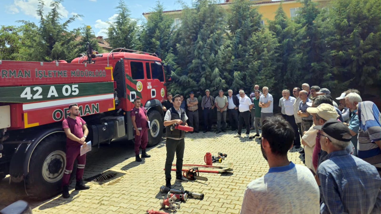 Konya'da arıcılara yangın bilinci aşılandı