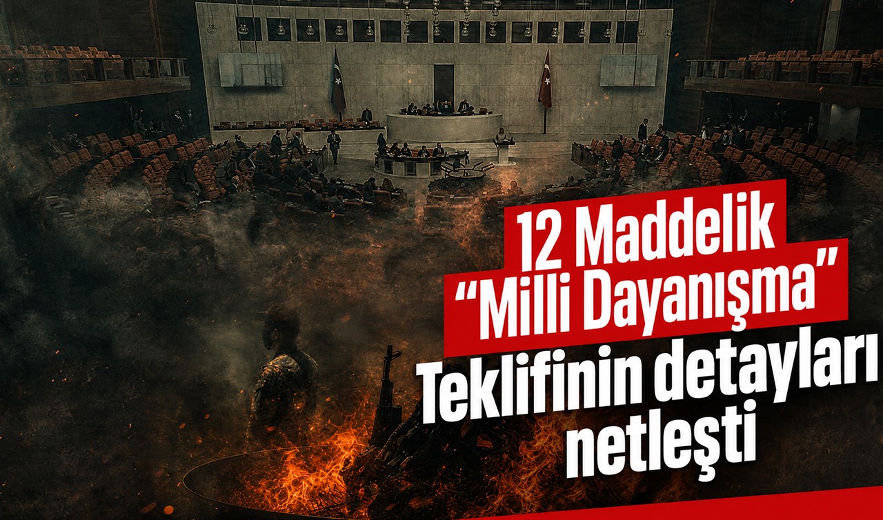 12 Maddelik "Milli Dayanışma" Teklifinin detayları netleşti