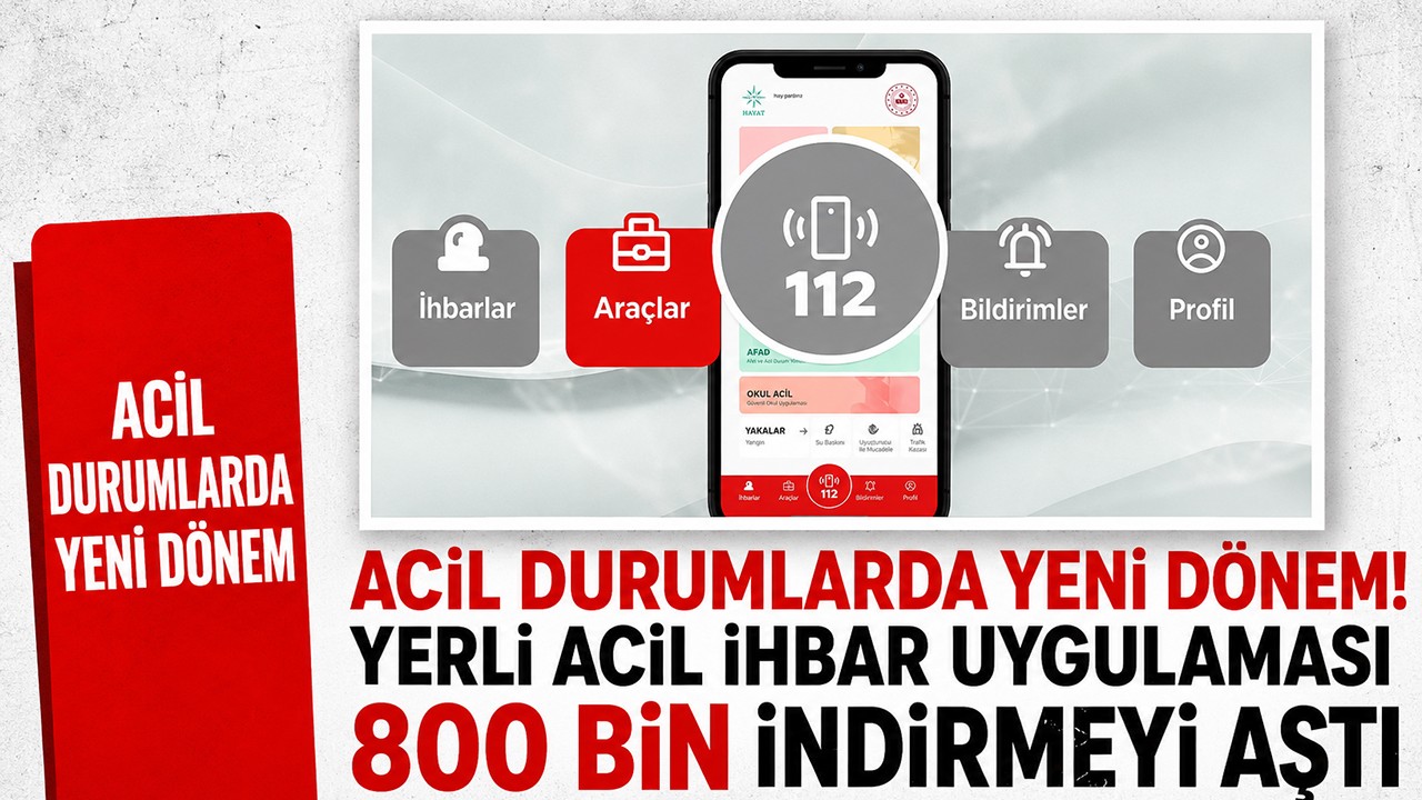 Acil durumlarda yeni dönem! Yerli acil ihbar uygulaması 800 bin indirmeyi aştı