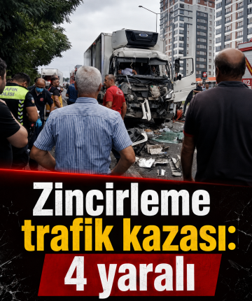 Zincirleme trafik kazası: 4 yaralı