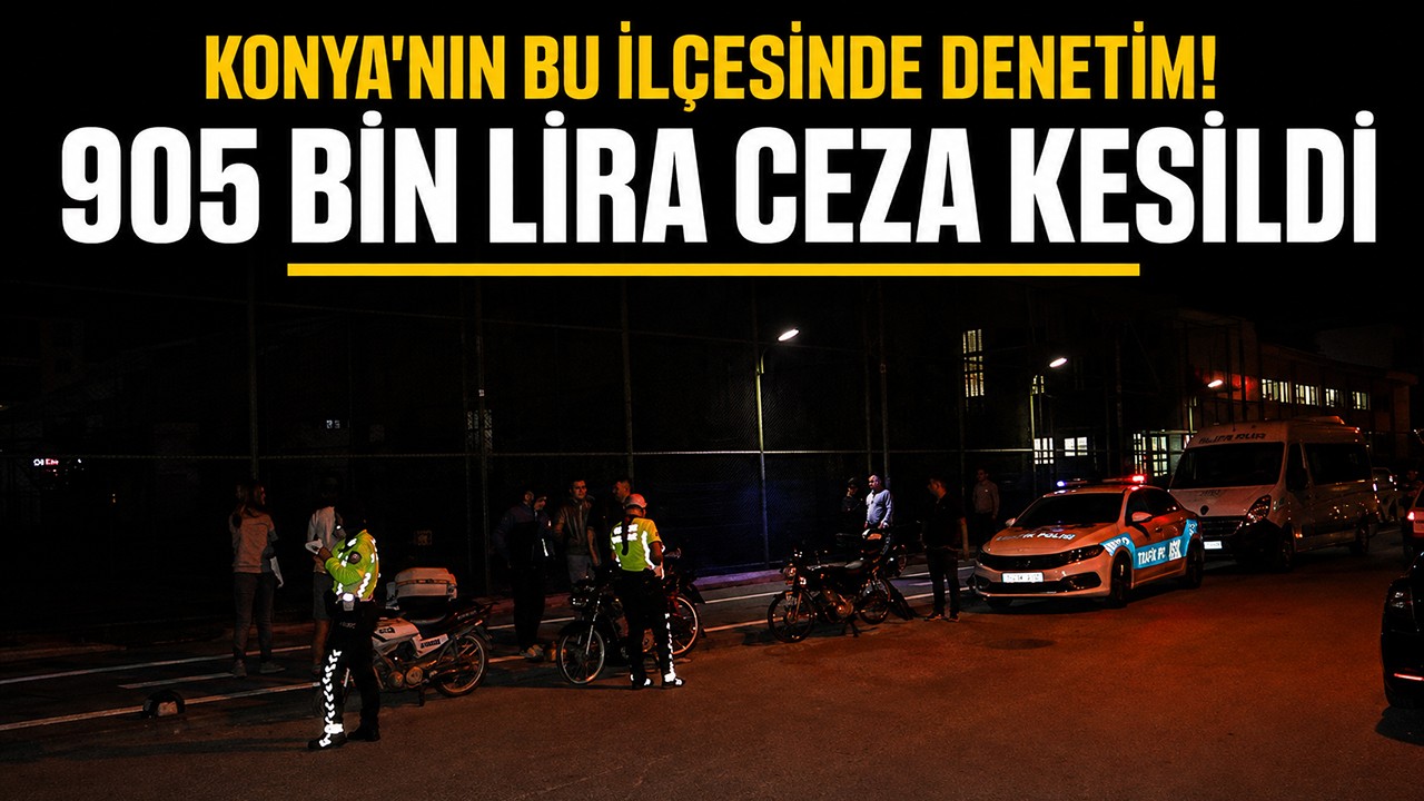 Konya'nın bu ilçesinde denetim! 905 bin lira ceza kesildi