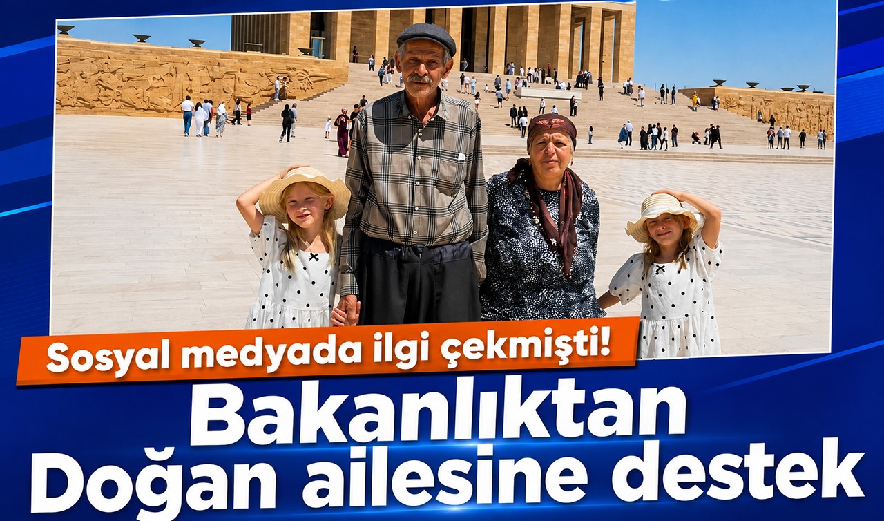 Sosyal medyada ilgi çekmişti! Bakanlıktan Doğan ailesine destek