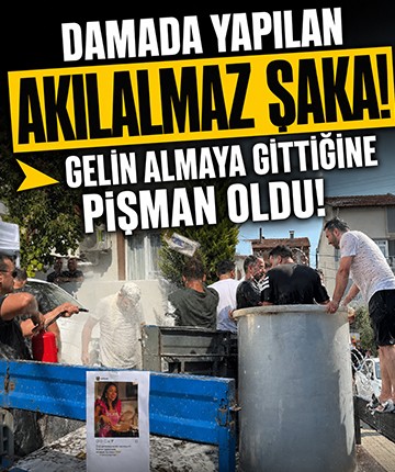 Damada yapılan akılalmaz şaka! Gelin almaya gittiğine pişman oldu!