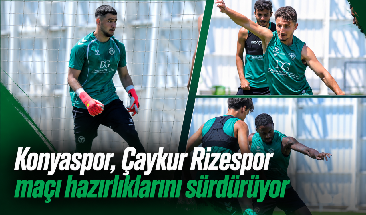 Konyaspor, Çaykur Rizespor maçı hazırlıklarını sürdürüyor